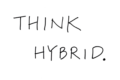 (直筆コメント)「THINK HYBRID」